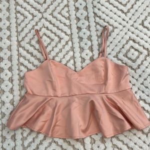 Pink cropped top